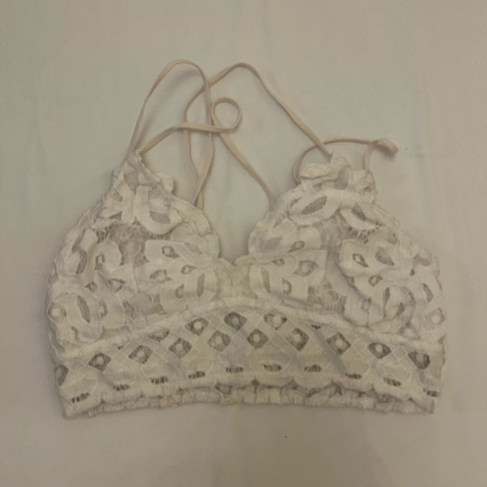 White Bralette – Adjustable Straps
